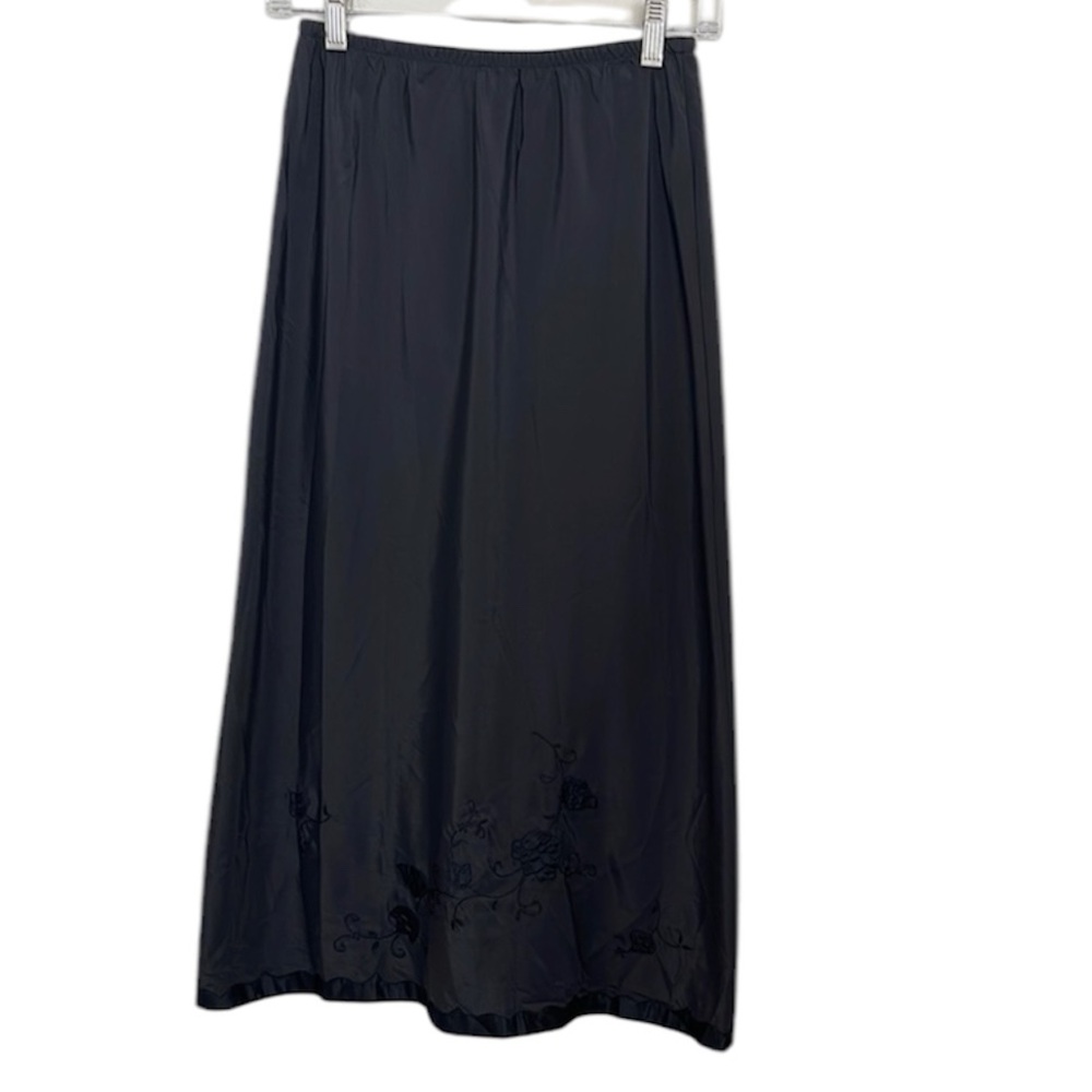 Vintage rare Odette Barsa 50’s 60’s midi black slip